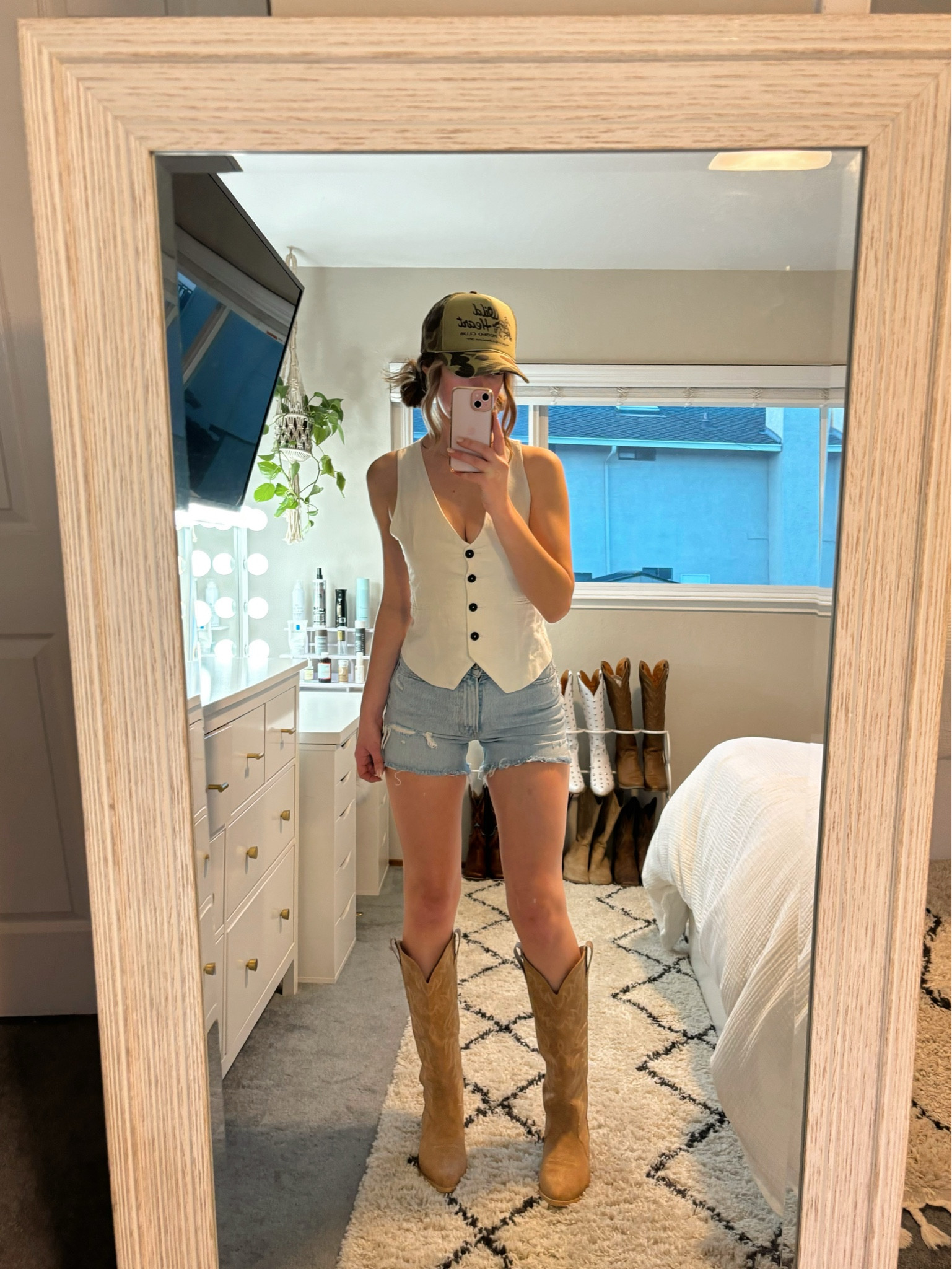 Shirt and shorts linked are similar 🤎 Boots linked in my TikTok shop

#LTKStyleTip #LTKFindsUnder50