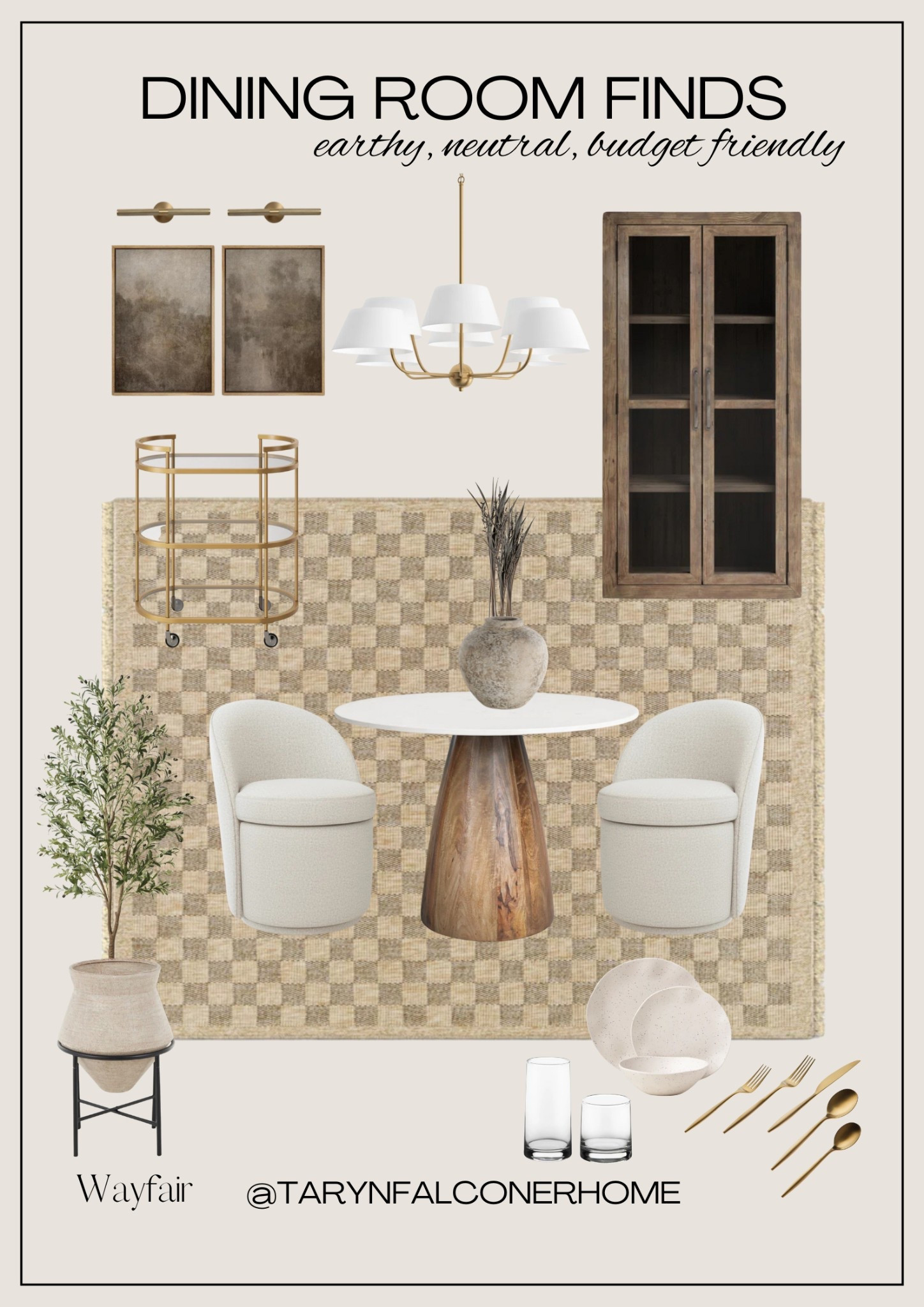 Earthy, neutral and budget friendly dining room finds🤎

#diningroom #diningroomfurniture #diningtable #diningchairs #cabinet #chandelier #olivetree #planter #artwork #neutralhome #cozyhome

#LTKHome