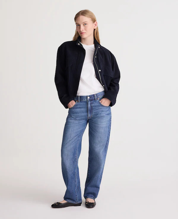 The Dean Easy Straight Jean in Airy Denim | Madewell