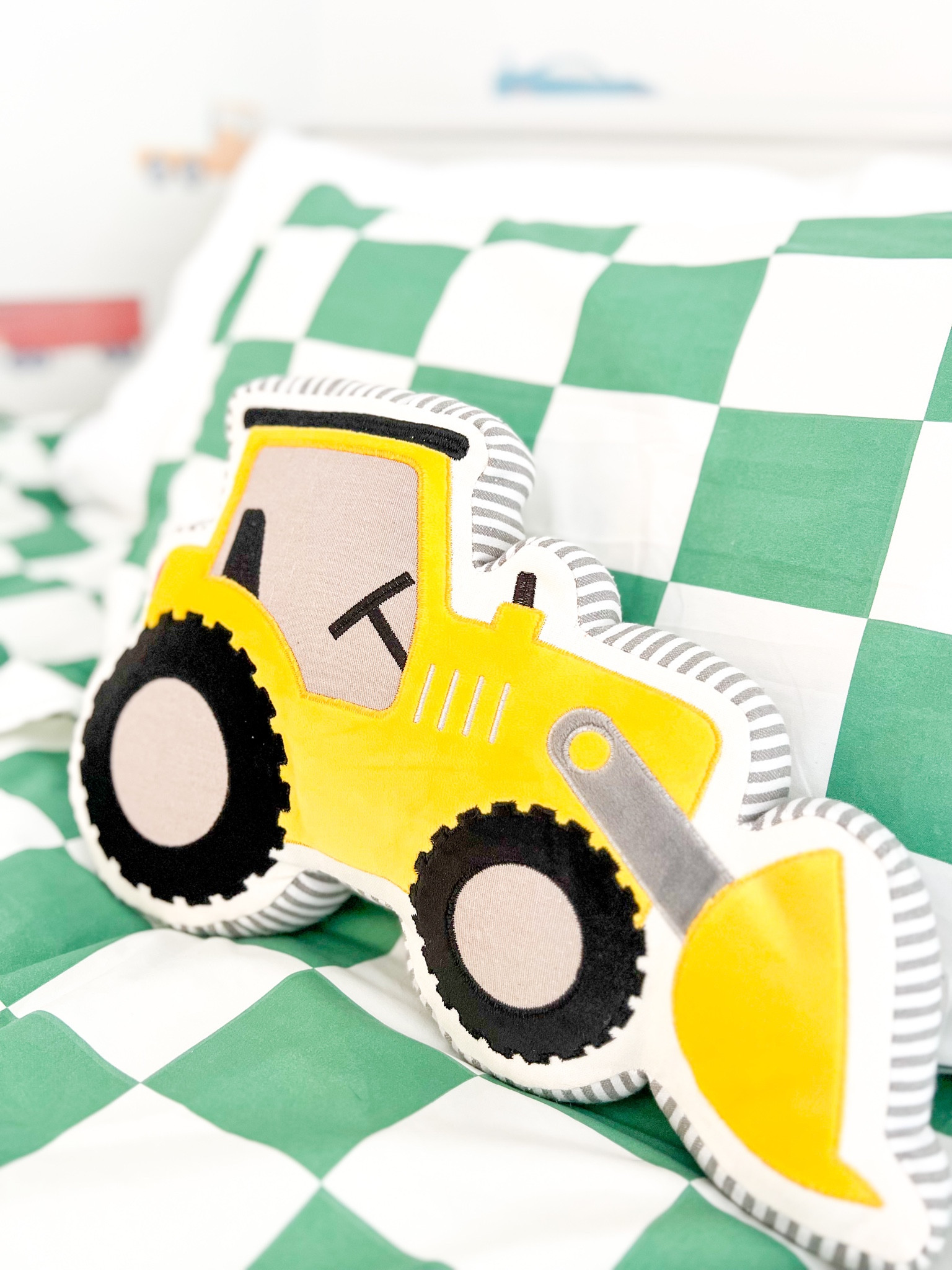 Truck themed little boys room! Kids bedroom decor. Kids truck themed decor. #LTKkids #LTKhome #LTKdecor