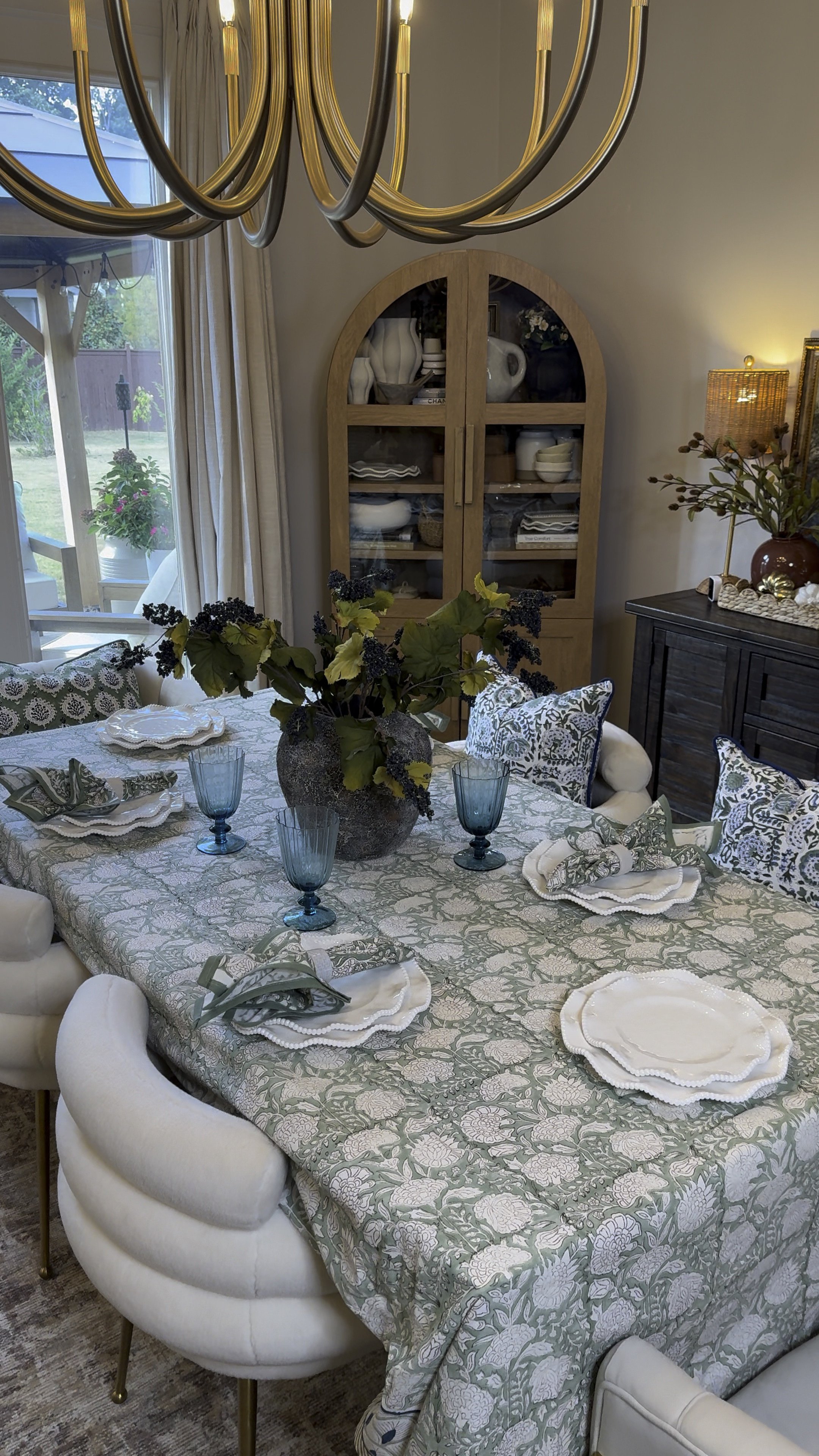 Sharing one of my favorite tablescapes that I’m absolutely obsessed with! 😍✨ I’ve styled it with these stunning pieces from ATOSHII—their table napkins, pillow covers, and tablecloth are simply perfection! Each detail brings elegance and charm to the table, making it the ideal setup for any gathering. Truly in love with how everything came together! 💫

#LTKVideo #LTKHome #LTKStyleTip