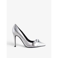 Silveyy bow leather courts | Selfridges