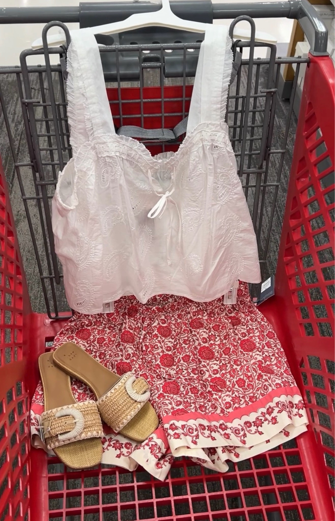 Target summer outfit idea, shorts are not online yet! Sorry about that! Top and sandals are on sale.

#LTKSaleAlert