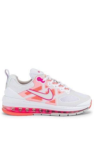 W Air Max Genome Sneaker in White, Platinum Tint, & Bright Mango | Revolve Clothing (Global)
