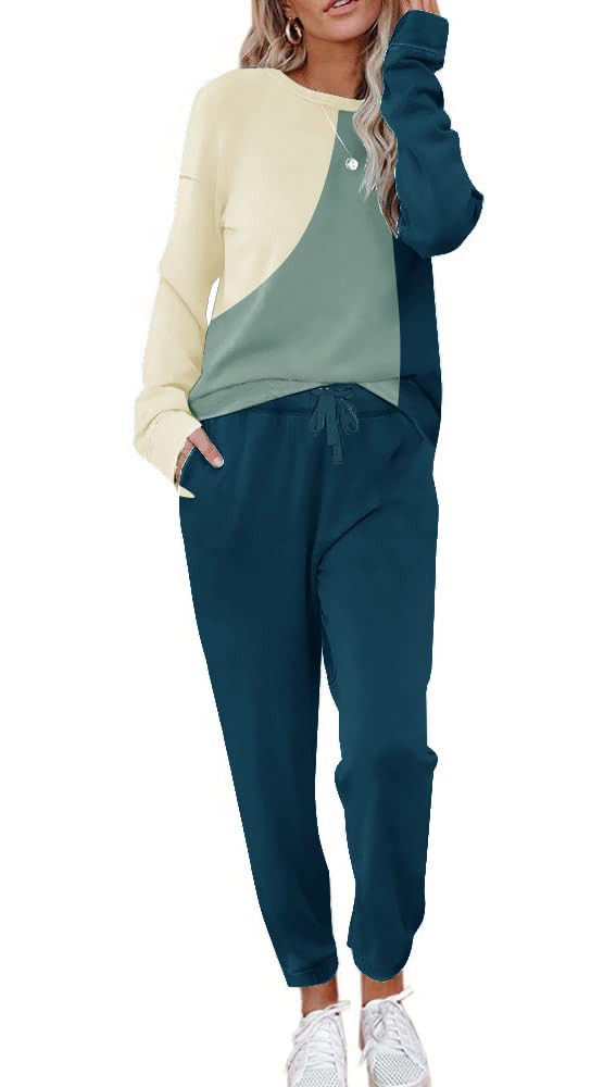 ETCYY NEW Lounge Sets for Women Two Piece Outfits Sweatsuits Sets Long Pant Loungewear Workout At... | Amazon (US)