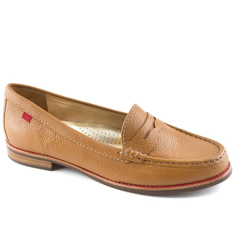 Womens Genuine Leather Comfort Slip on Penny Loafers | Amazon (US)