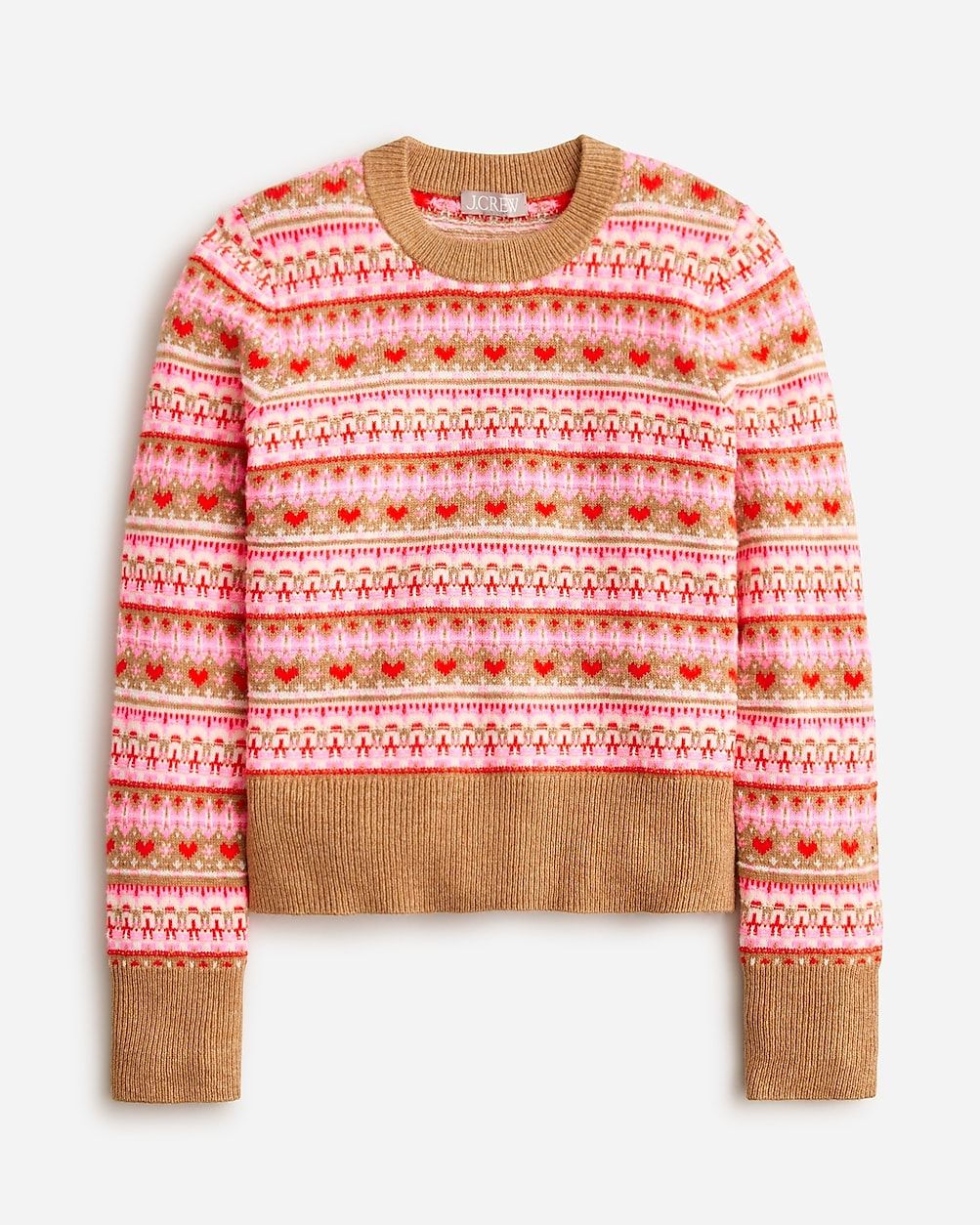 Shrunken Fair Isle crewneck sweater | J.Crew US