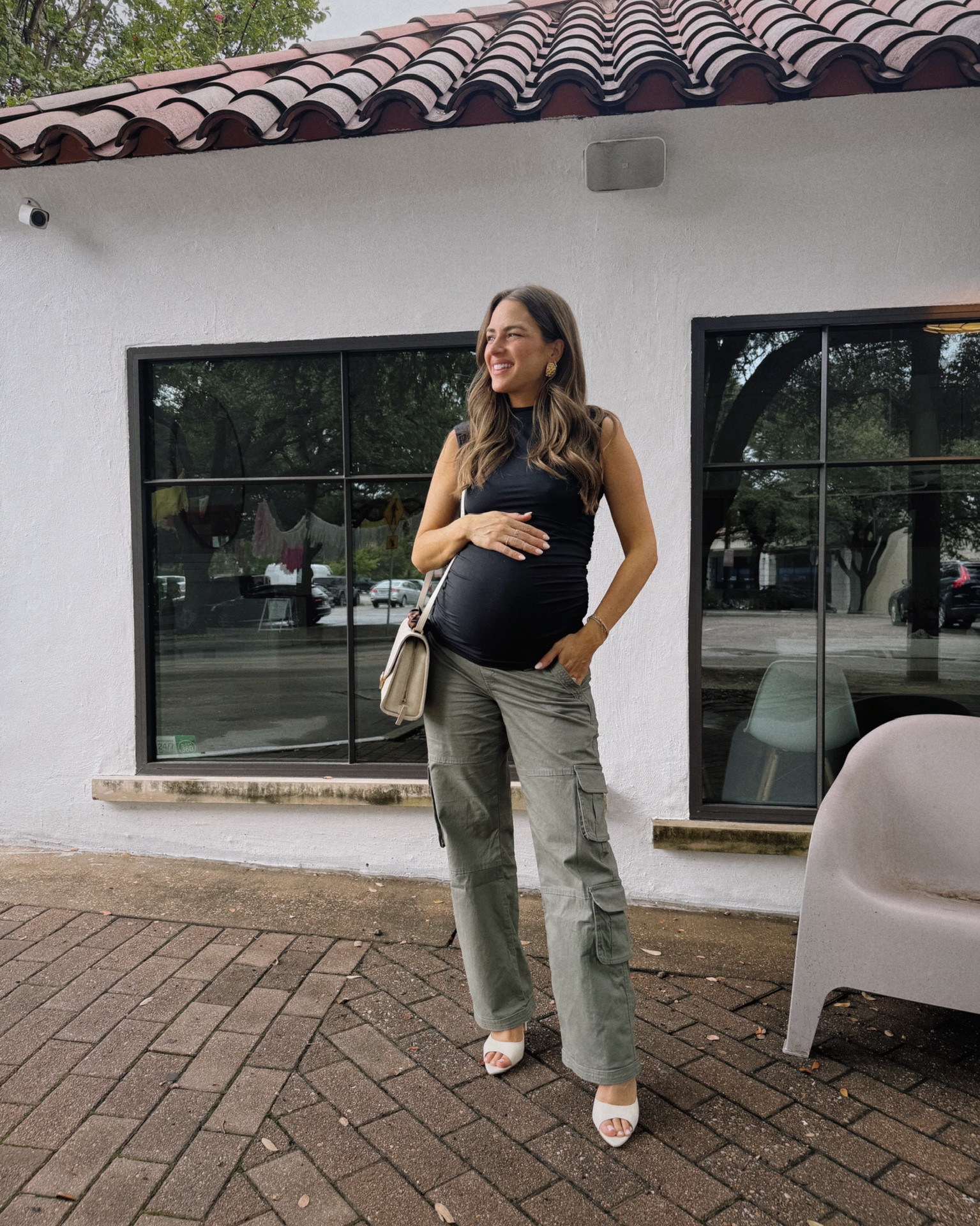 Rainy day OOTD I love this style top & have it in a dress that’s always a best seller. Wearing maternity versions of top and cargos but they have them in regular sizing also! 


#LTKVideo #LTKStyleTip #LTKBump