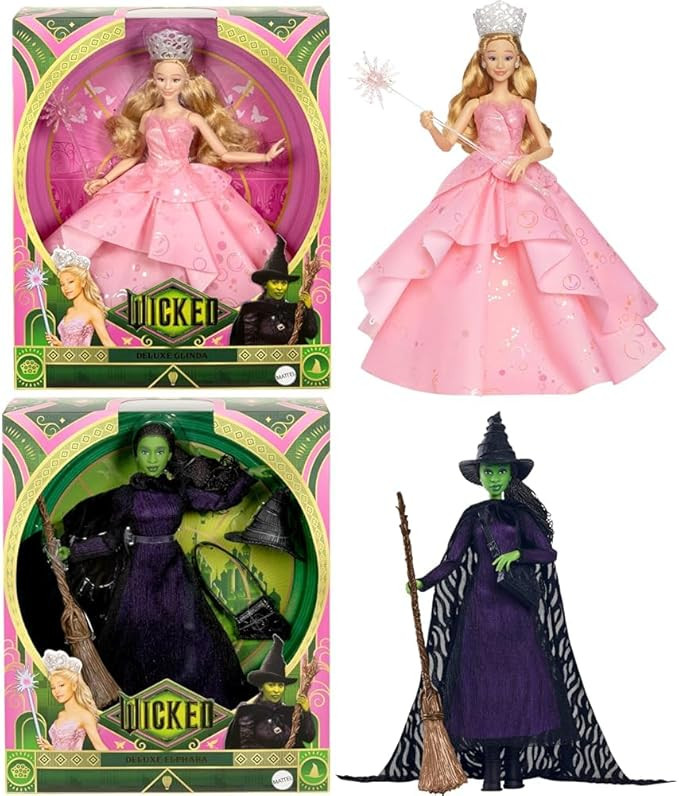 Bundle of Mattel Universal Wicked Deluxe Glinda Fashion Doll & Accessories Including Crown & Scep... | Amazon (US)