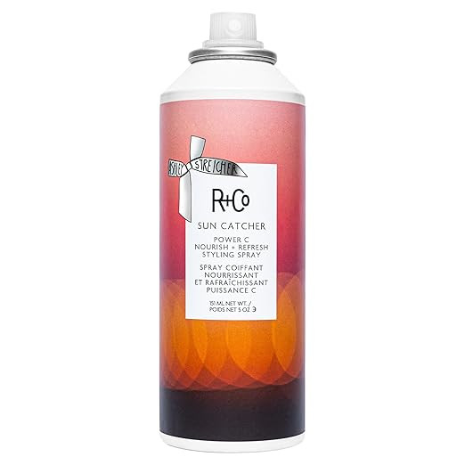 R+Co SUN CATCHER Power C Styling Spray with Heat & UV Protection | Vitamin C Formula | 450°F Hea... | Amazon (US)