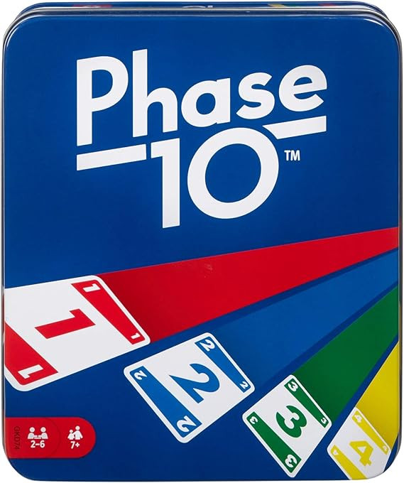Phase 10 Card Game with 108 Cards, Makes a Great Gift for Kids, Family or Adult Game Night, Ages ... | Amazon (US)