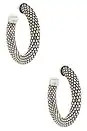 Isabel Marant Large Hoops in Metallic Silver. | Revolve Clothing (Global)