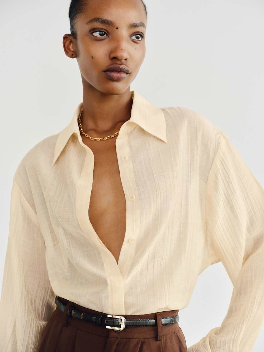 Andy Oversized Shirt | Reformation (Global)