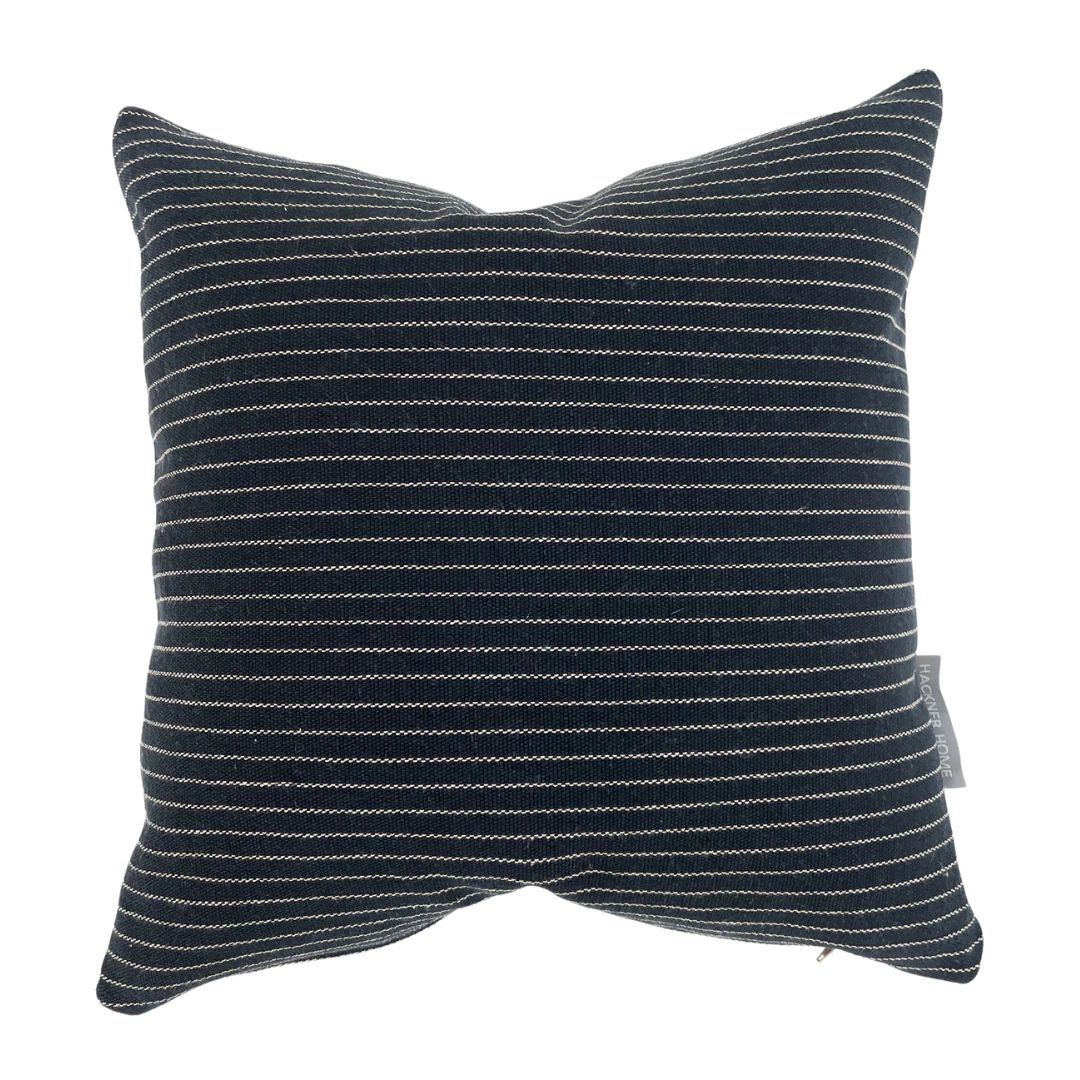 Vintage Stripe | Black Pillow Cover | Hackner Home (US)