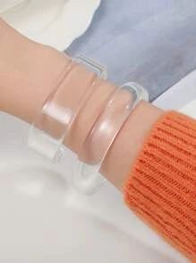 2pcs Clear Bracelet | SHEIN
