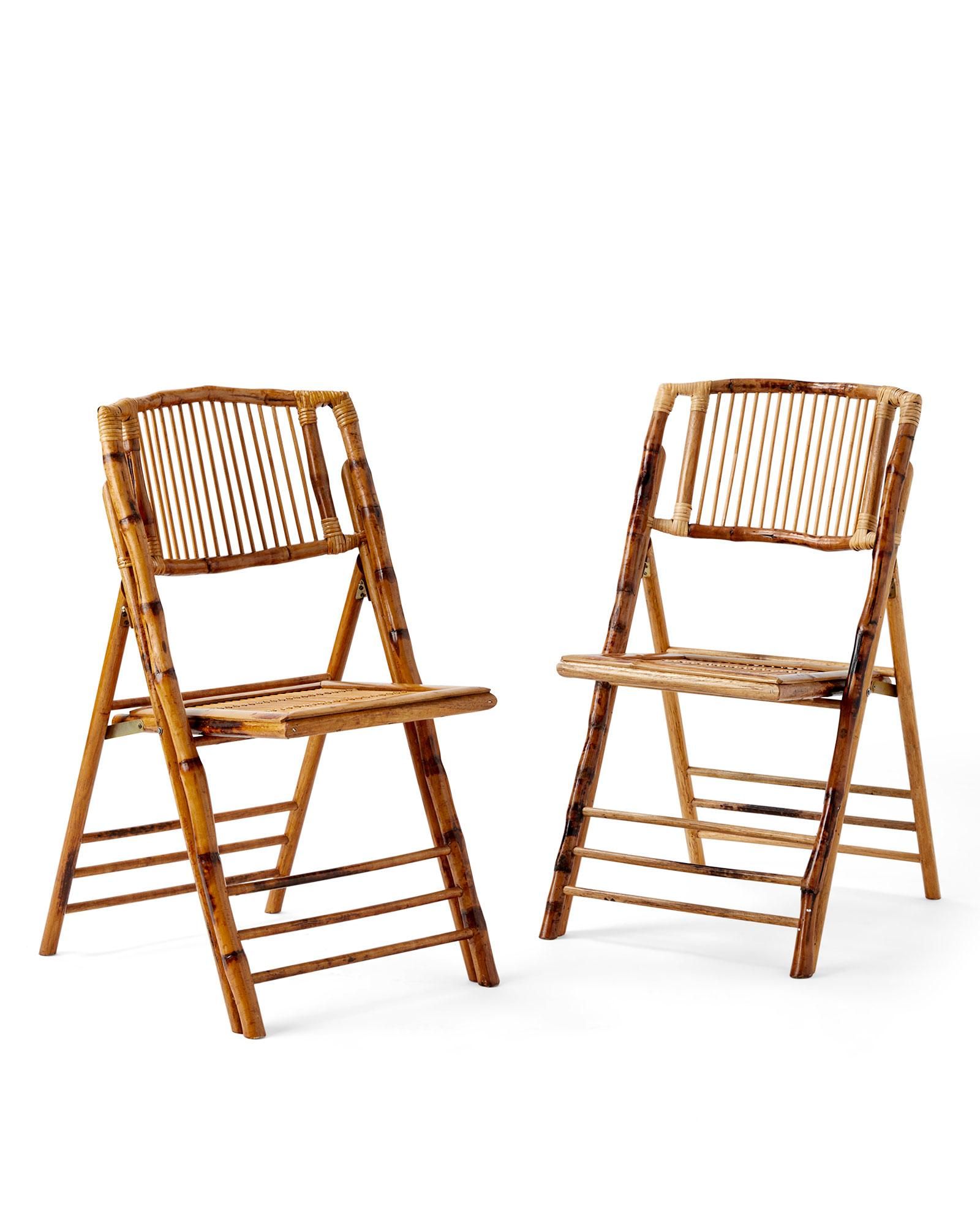 Bamboo Folding Entertaining Chair (Sets of 2) | Serena and Lily