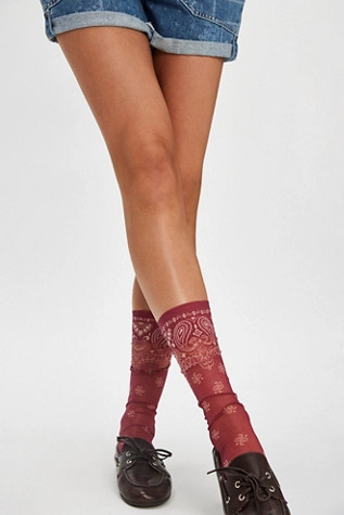 Bandana Tall Sock | Free People (Global - UK&FR Excluded)