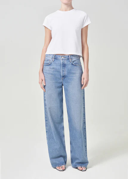 Low Slung Baggy 33" Puddle in Libertine | AGOLDE