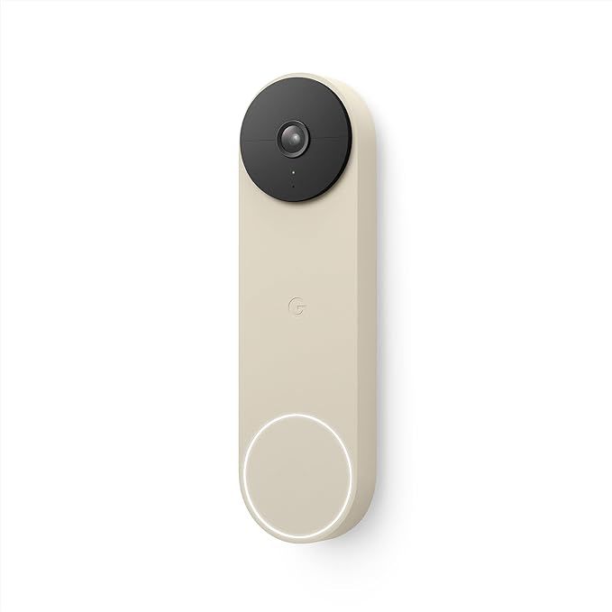 Google Nest Doorbell (Battery) - Wireless Doorbell Camera - 720p Video Doorbell - Linen, Wi-Fi, P... | Amazon (US)