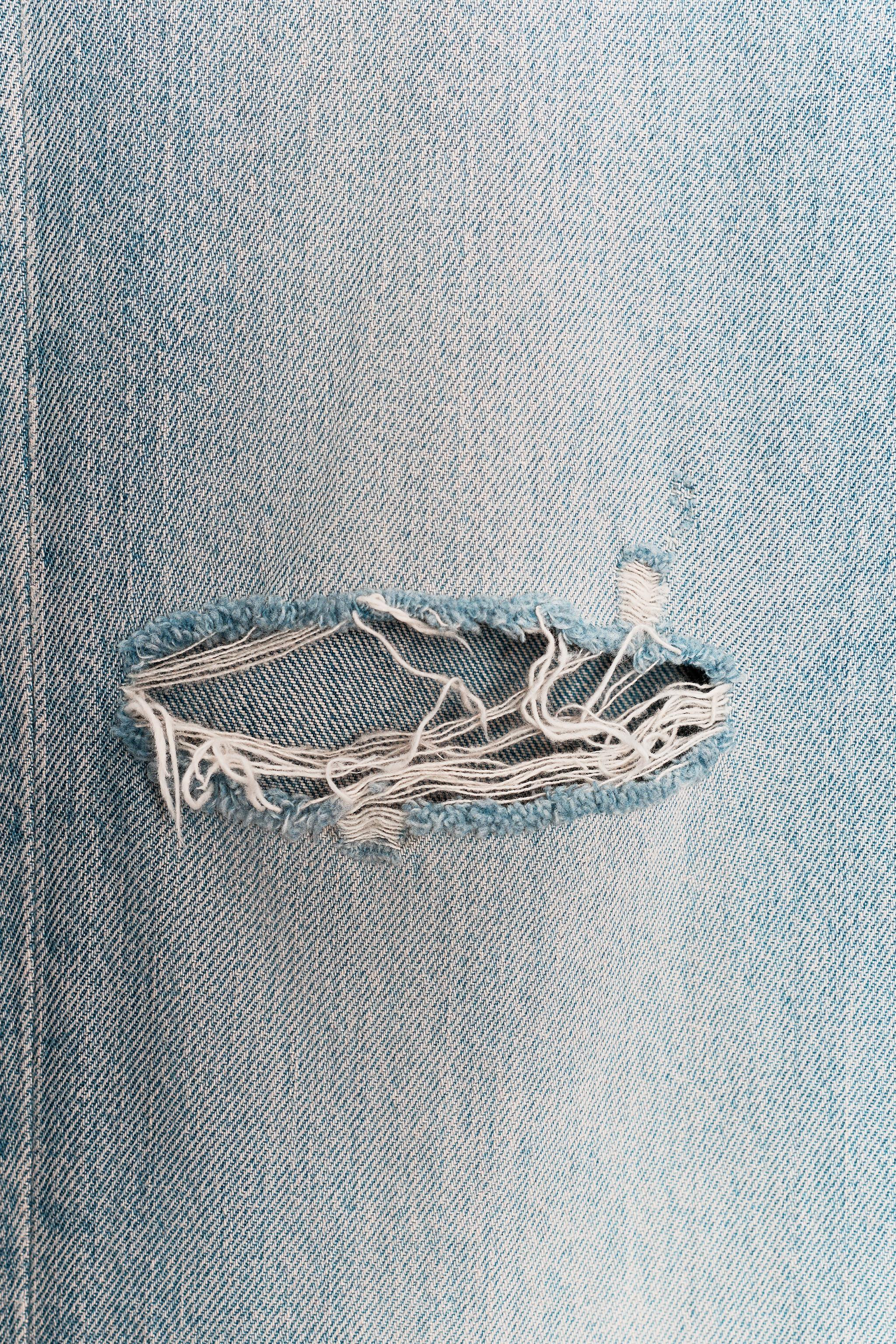 TRF LOW-RISE WIDE-LEG RIPPED JEANS | Zara DE