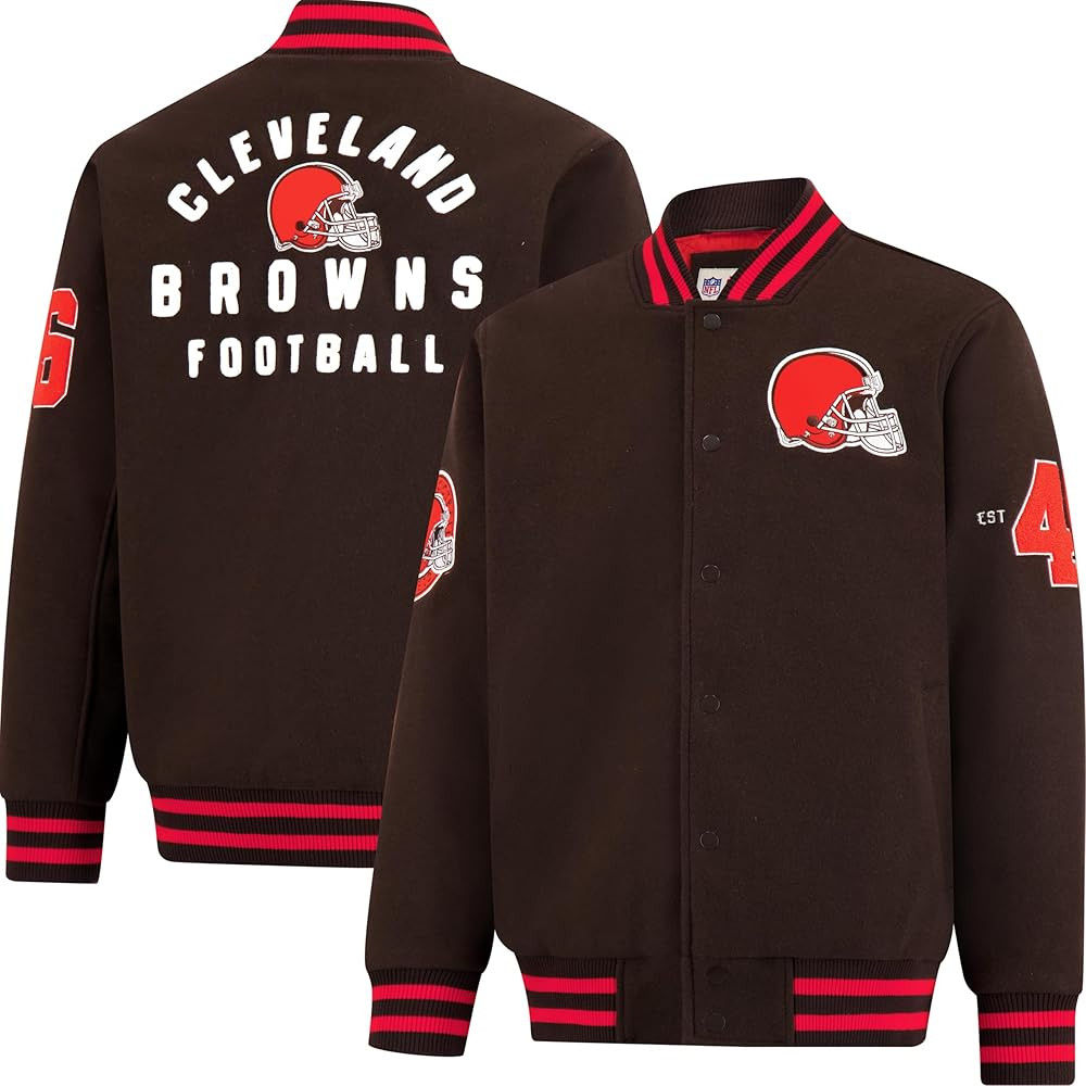 Ultra Game Men's NFL Official Classic Varsity Coaches Jacket Coat | Amazon (US)