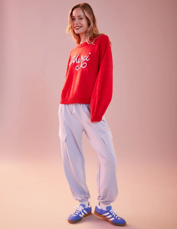Women's Lounge Cargo in Blue Linen | Sundry Clothing
