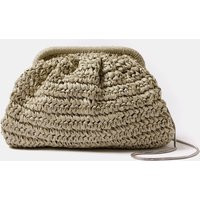 Green Straw Clutch Bag | Mint Velvet