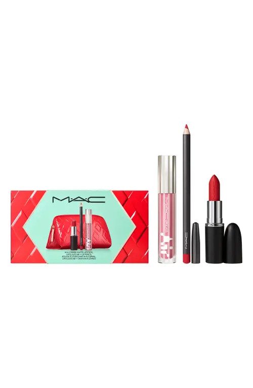 MAC Cosmetics Trending Tomorrow Lip Trio Gift Set $76 Value in Red at Nordstrom | Nordstrom