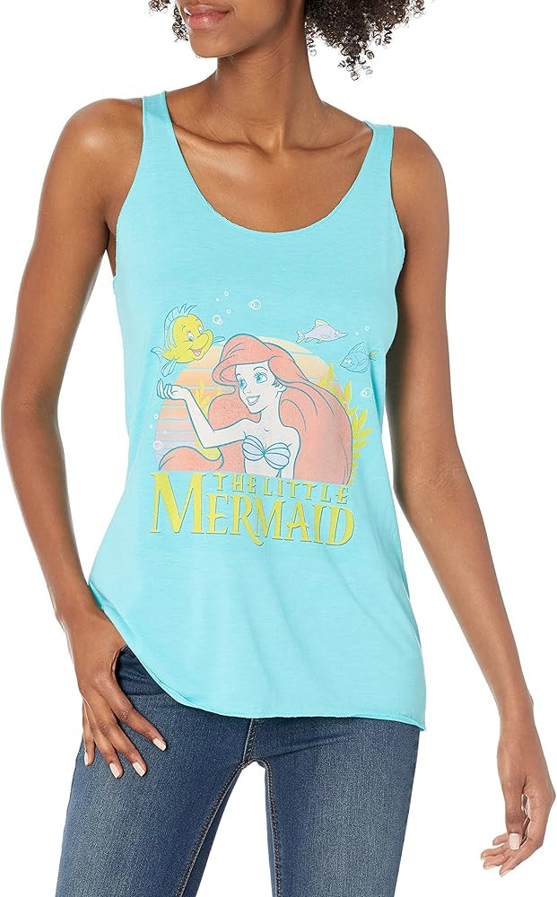 Disney Women's Officially Licensed Lm Title Junior's Racerback Tank | Amazon (US)