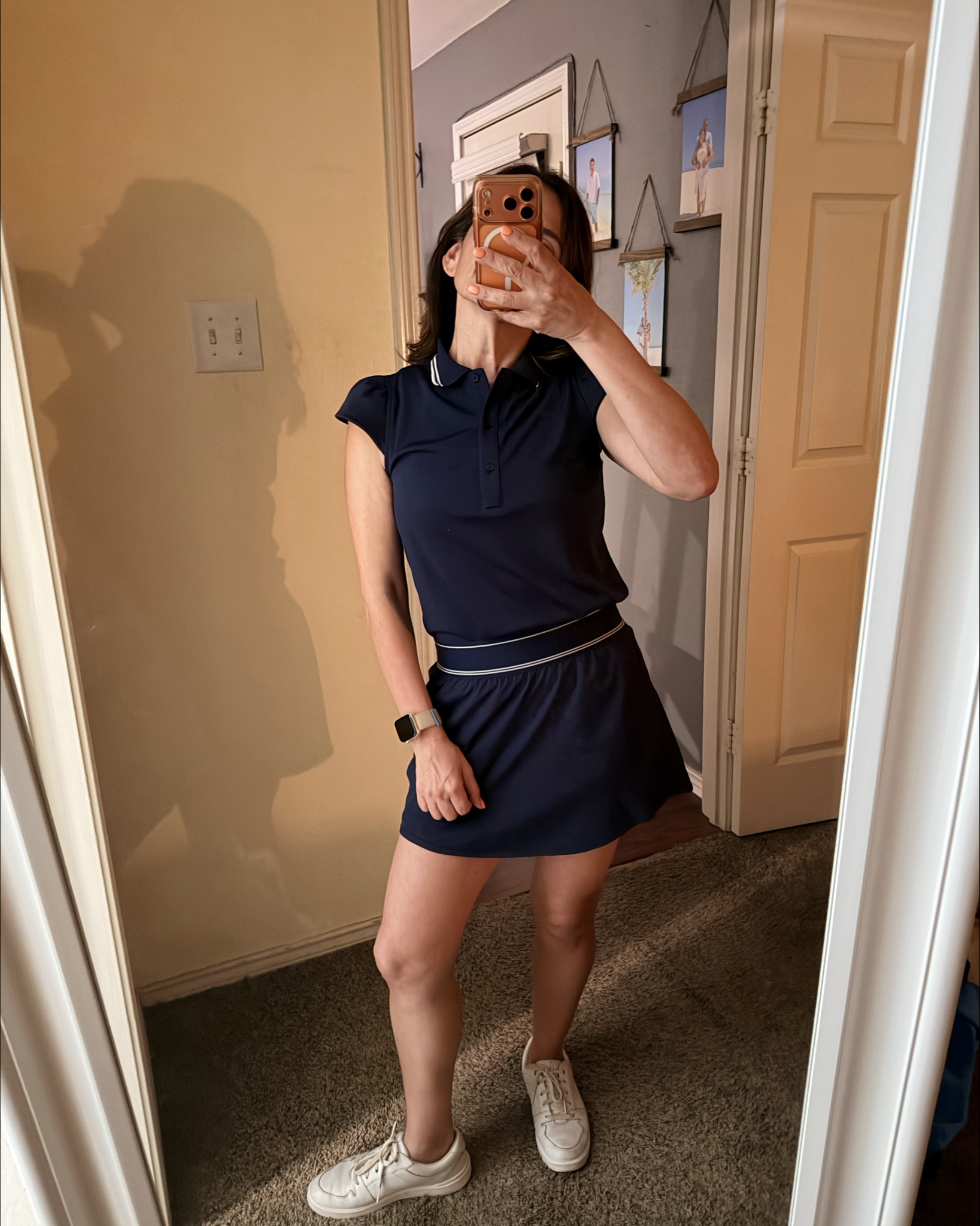 From gym to errands to “put together” real quick 💁🏽‍♀️ this faux skirt & shirt  does it all. #LTKfit