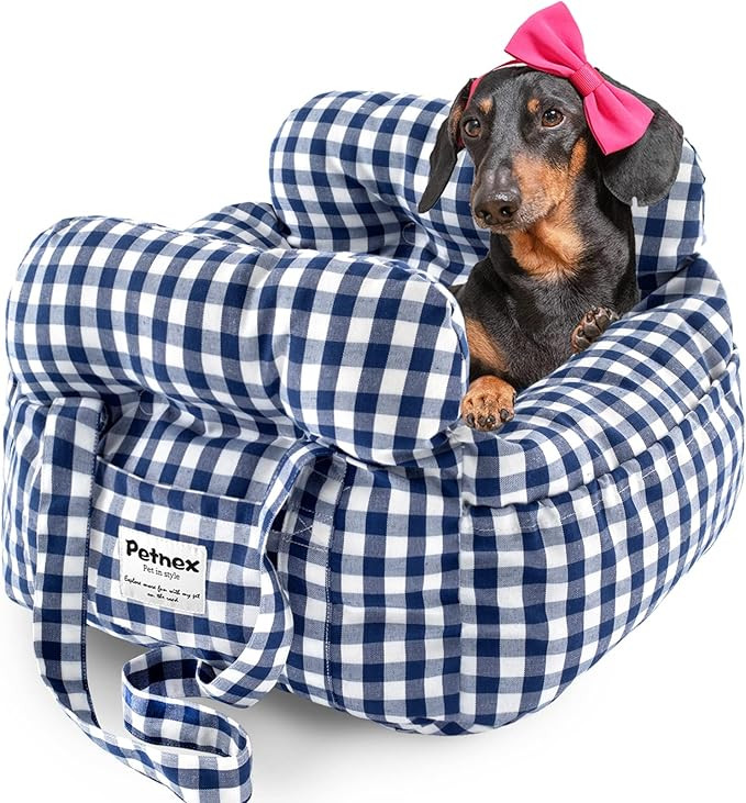 Dog Car Seat for Small Dogs, Portable Puppy Car Seat of Easy Installation, Fashionable Pet Carrie... | Amazon (US)