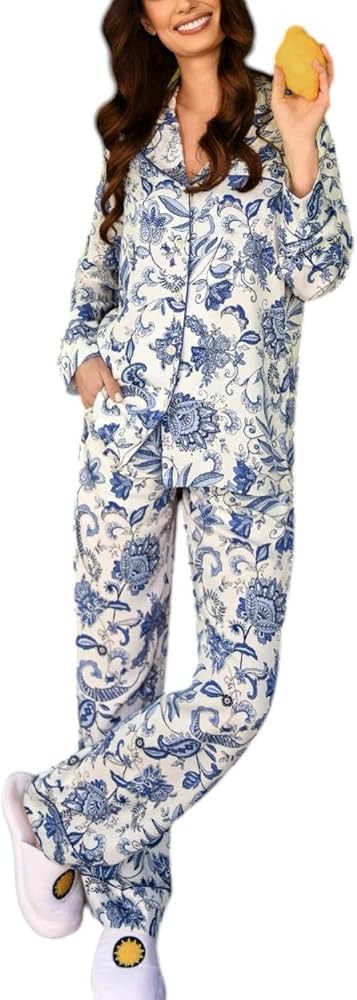 Women's Italian-Designed Pajama Set - Silky-Soft, 100% Natural Luxe Viscose Rayon | Amazon (US)