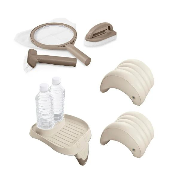Intex Spa Maintenance Kit, Cup holder & Tray & Inflatable Spa Headrest (2 Pack) | Walmart (US)