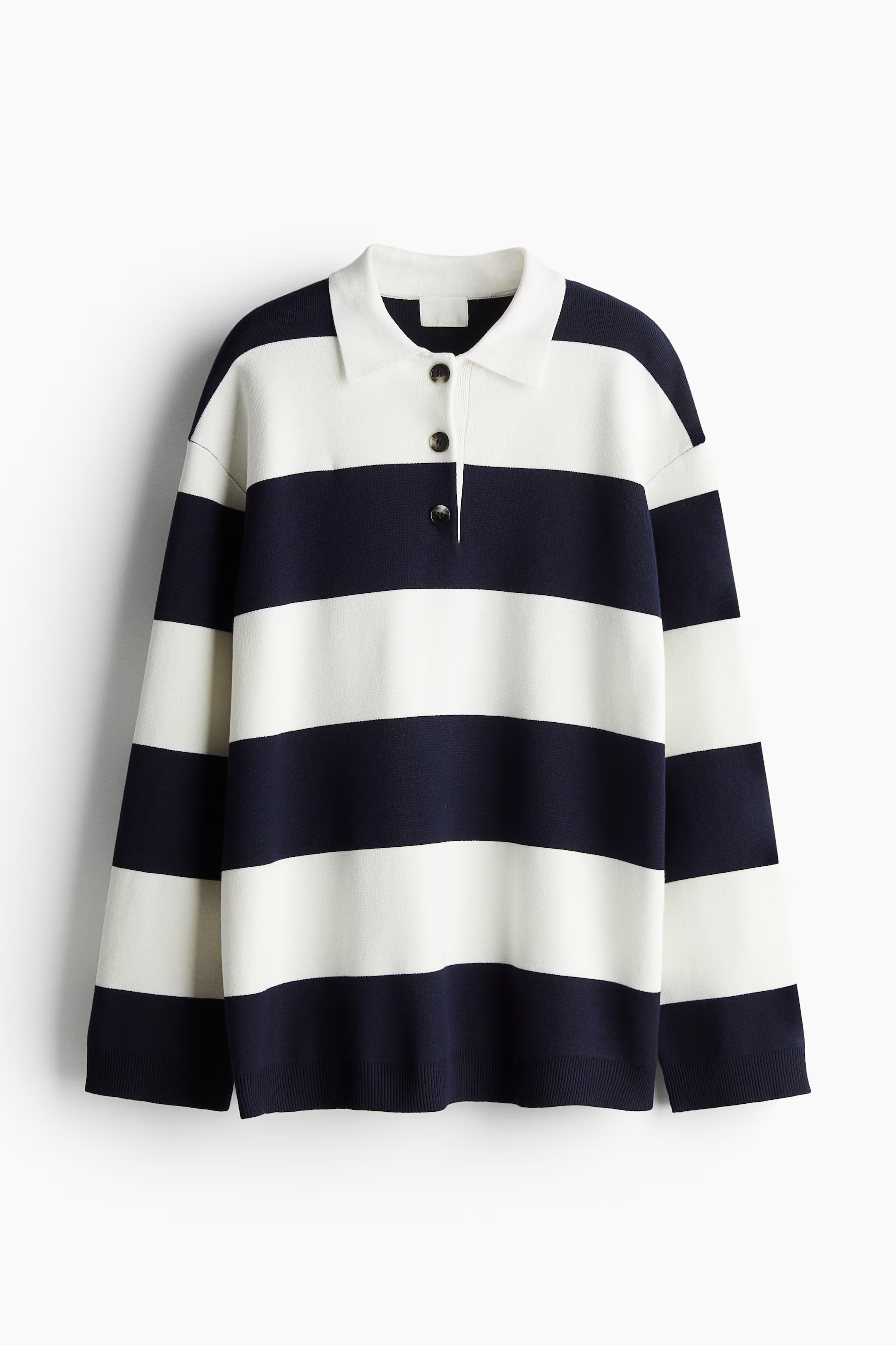 Fine-knit polo jumper | H&M (UK, MY, IN, SG, PH, TW, HK)