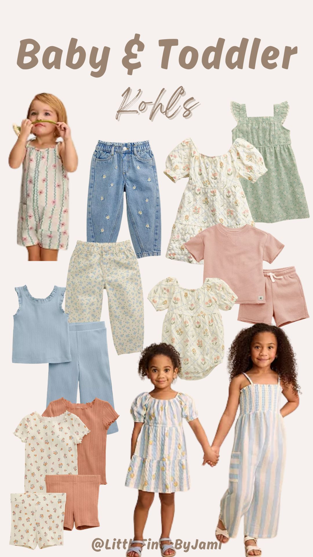 Baby and toddler girl new arrivals. Kohl's finds. Matching siblings outfits. Pants. Dress. Romper. Set. Spring summer. Easter outfit. Girl mom.  

 

#LTKSpringSale #LTKmomlife #LTKKids