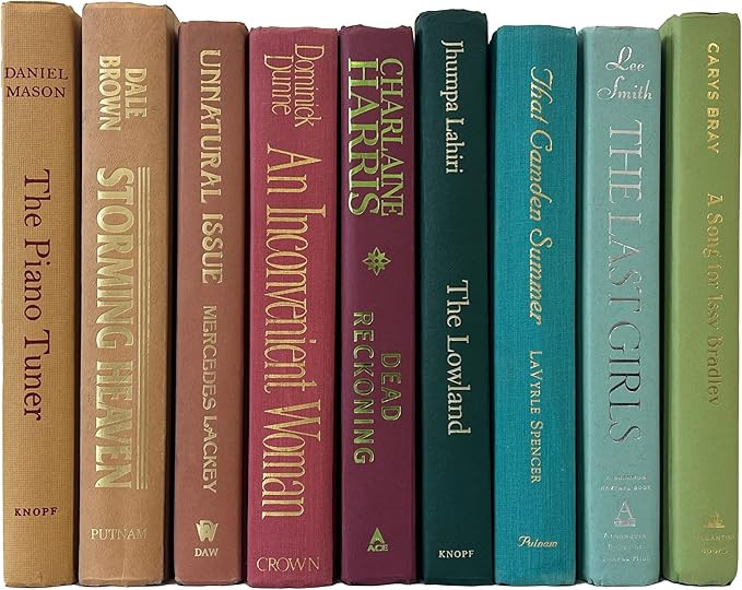 Real Books by Color in Custom Curated Sets for Office or Home Decor (7 Books, Custom 01) | Amazon (US)