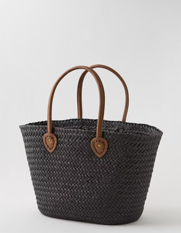 Aerie Oversized Woven Straw Bag | Aerie