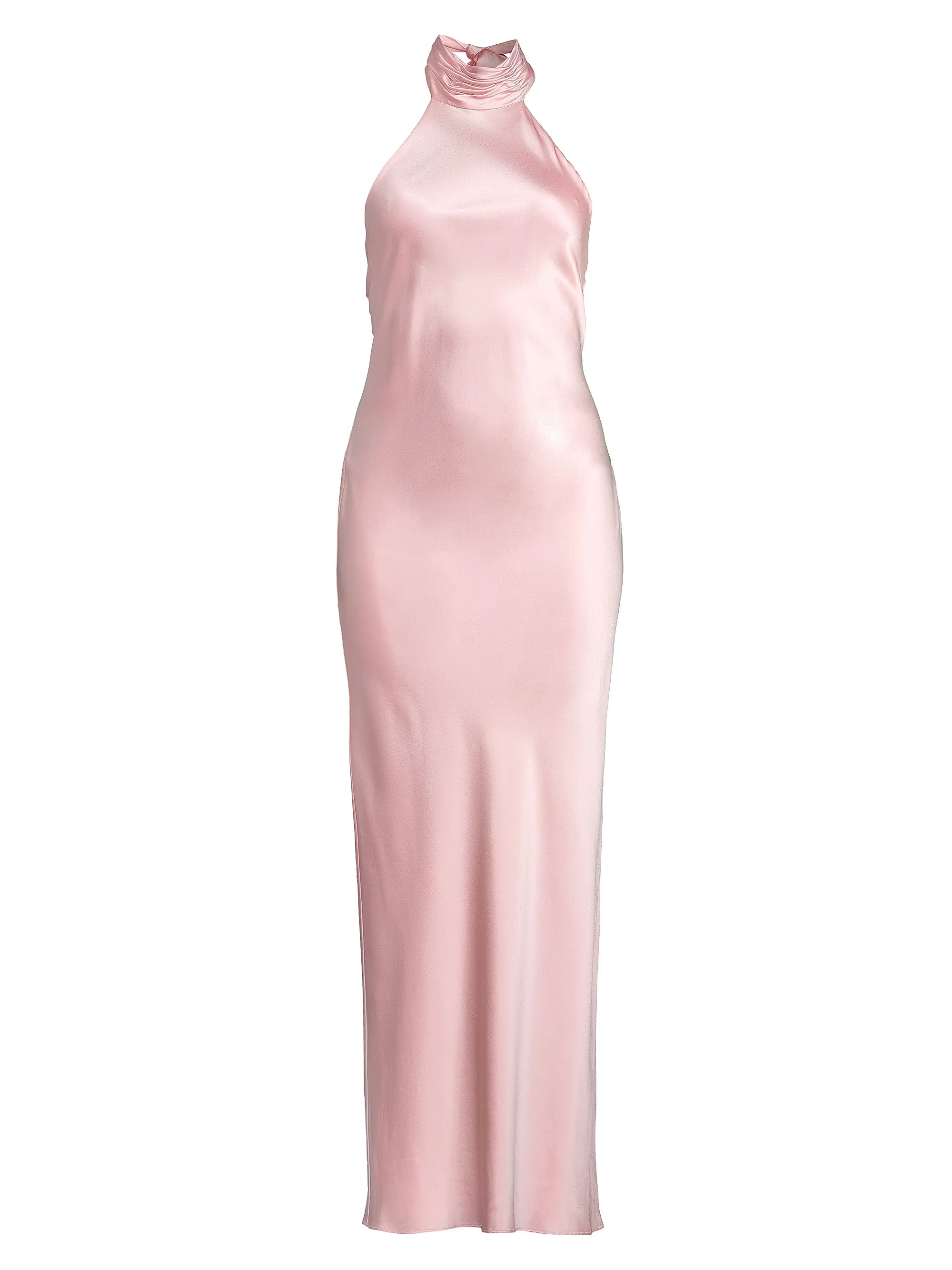 Tatiana High-Neck Satin Gown | Saks Fifth Avenue