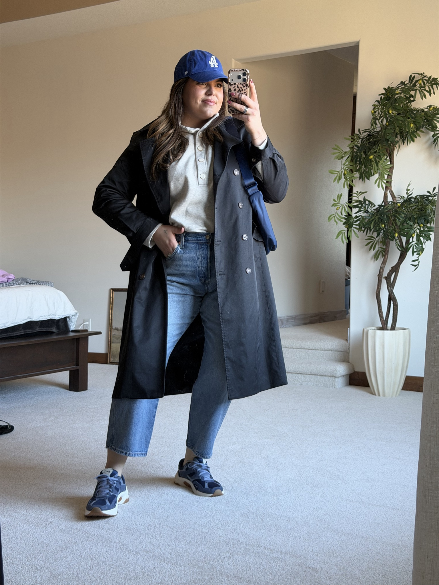 Casual mom outfit of the day, pulling from my winter capsule wardrobe and really trying to over accessorize to feel like I love my outfit. 

Midsize, barrel leg jeans, trenchcoat, soccer Mom, size 14, postpartum

#LTKmomlife #LTKFindsUnder50 #LTKMidsize