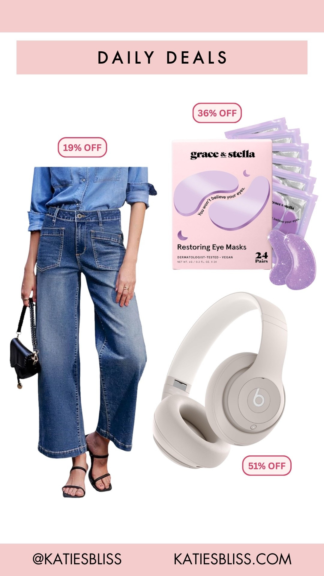 Daily deals ✨

Amazon. Sale. Deal. Markdown. Jeans. Headphones. Eye mask. Beauty. 



#LTKSaleAlert #LTKSpringSale