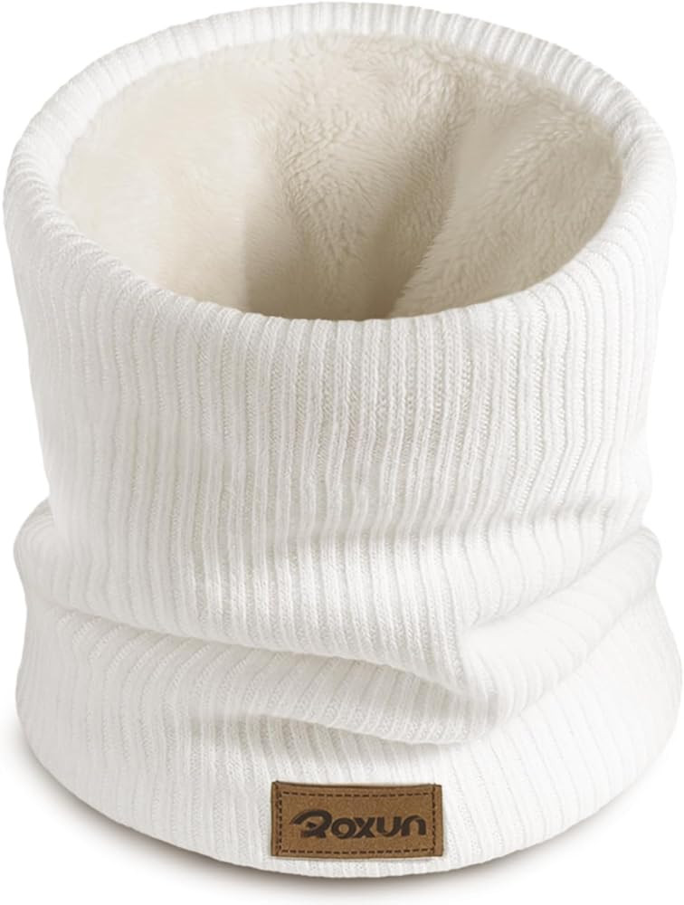 ROXUN Winter Neck Gaiter, Neck Warmer Cover Ski Gaiters for Men/Women Fleece Thick Elegant Stylis... | Amazon (US)