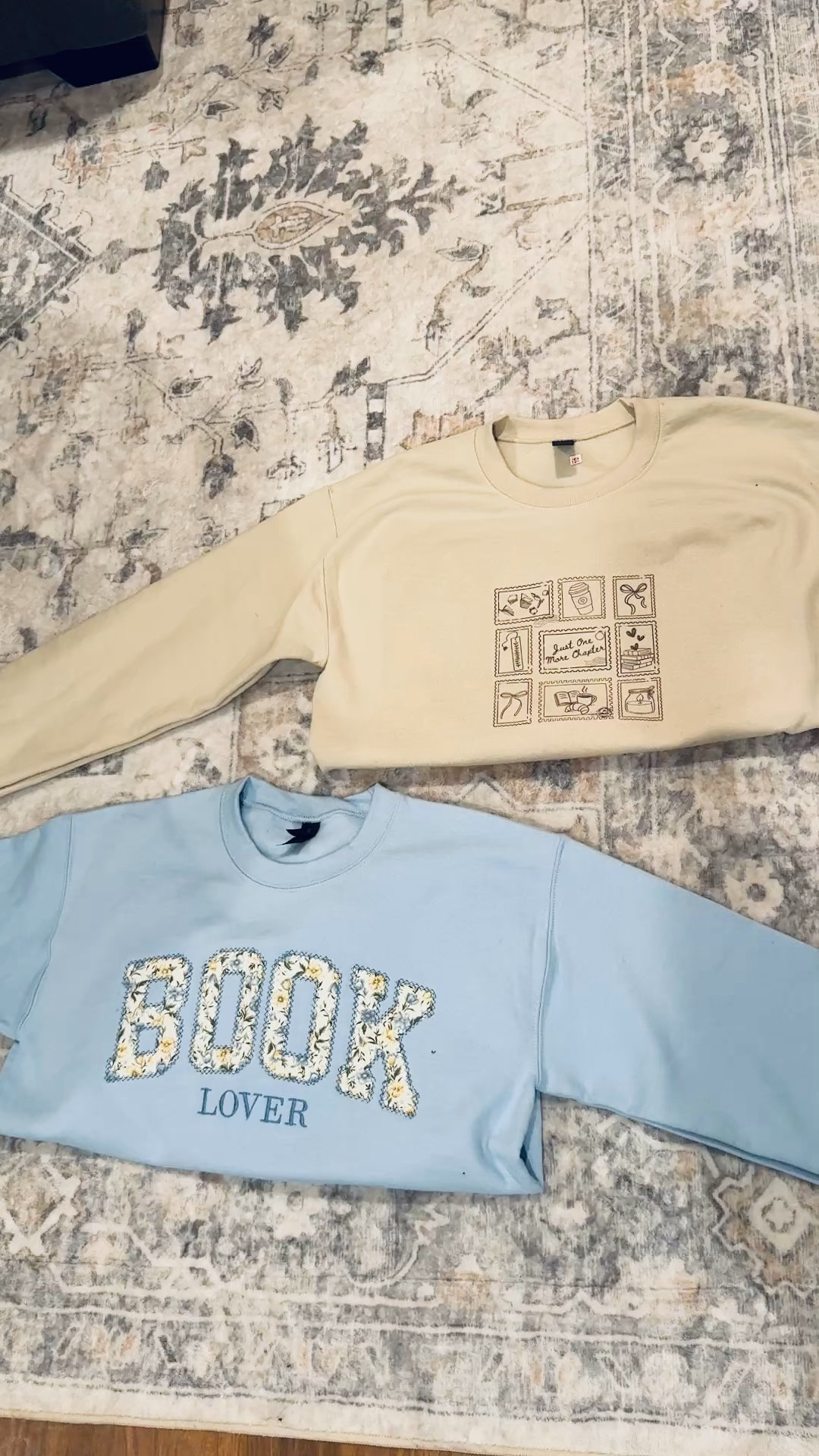 My siblings & I got our grandma some book-themed gifts for Christmas & I’ve forgotten to share. How cute are these crewnecks?! 

 

#LTKootd #LTKOver40 #LTKMidsize