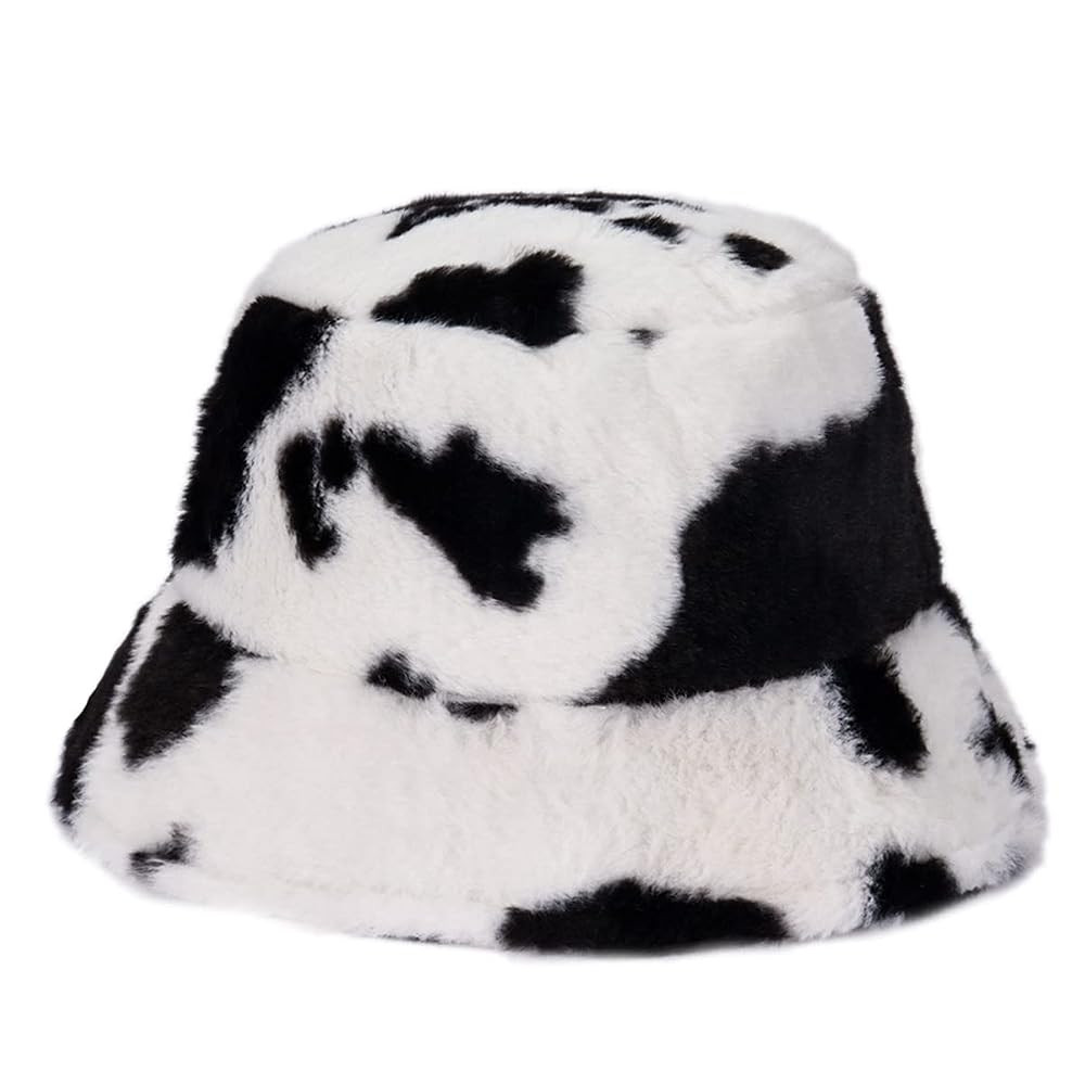 Fuzzy Fur Bucket Hat for Women - Warm Plush Sherpa Winter Hat | Amazon (US)