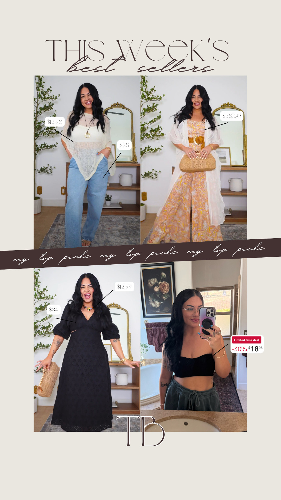 My top picks this week!

Amazon, Walmart, prokloud bra, strapless bras, ponchos, shrugs, Walmart outfits, tori block

#LTKootd #LTKgrwm #LTKMidsize