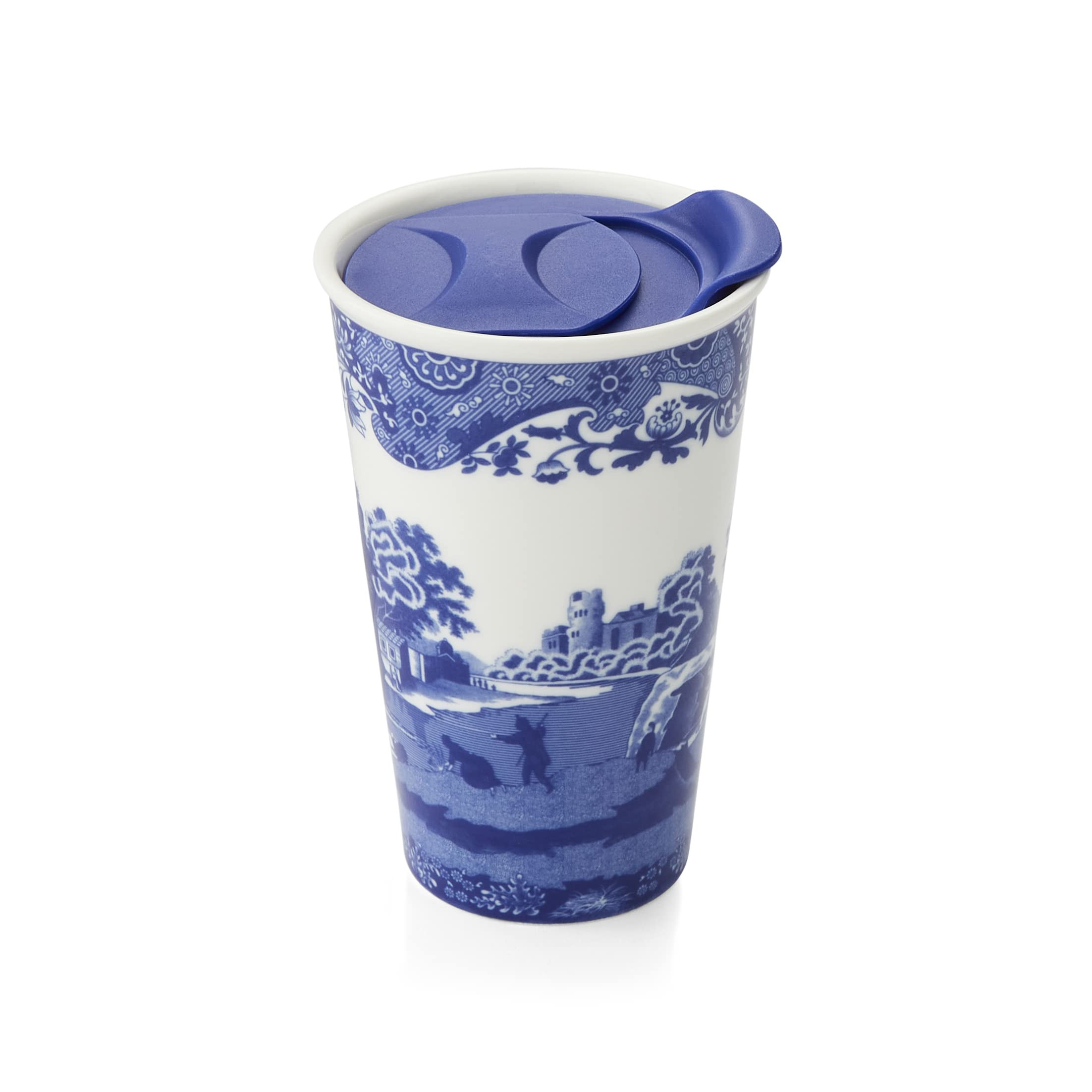 Spode Blue Italian Travel Mug | Made of Porcelain | Travel Tumbler for Coffee and Tea | Hot Water... | Amazon (US)