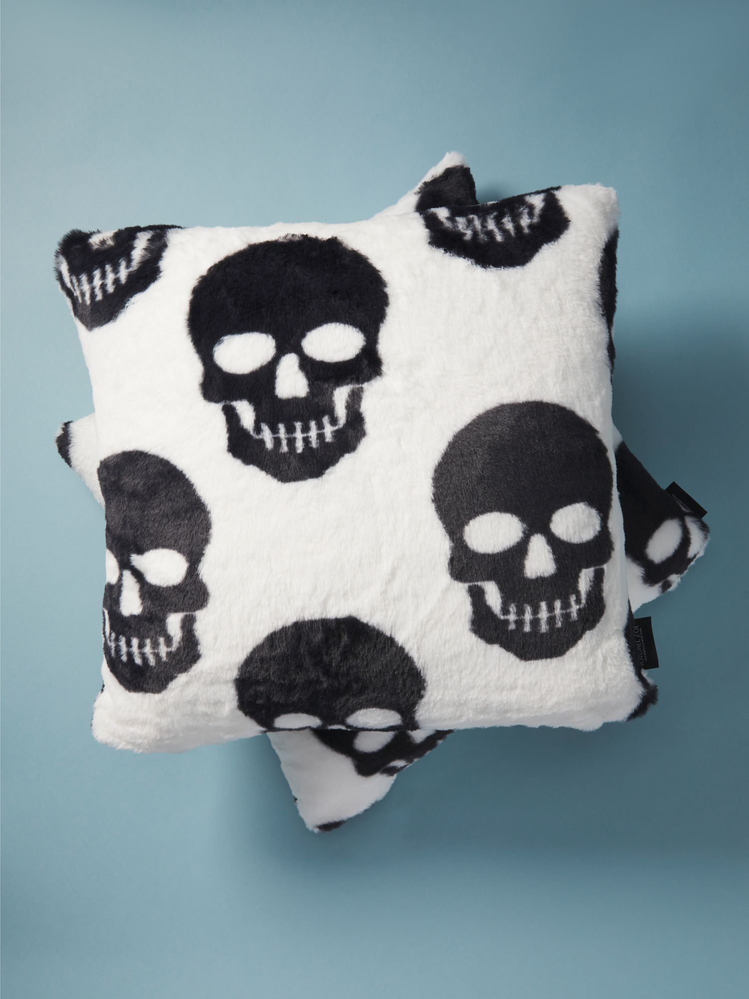 2pk 20x20 Faux Fur Skull Pillows | Halloween | HomeGoods | HomeGoods