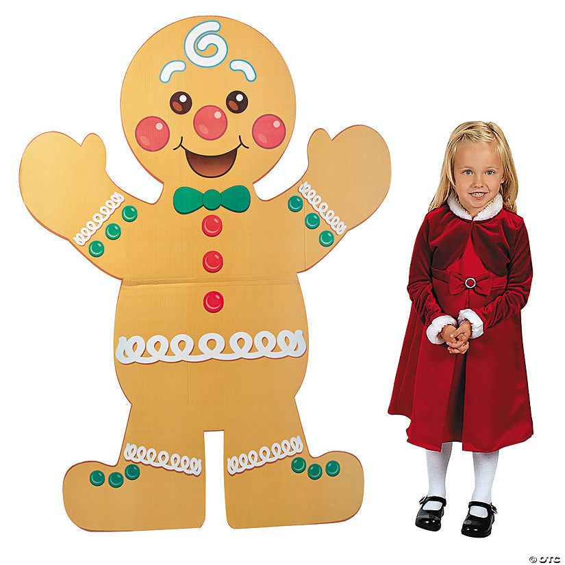 Christmas Gingerbread Man Cardboard Stand-Up | Oriental Trading Company