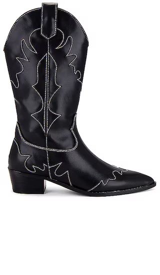 Cowboy Boot in Black | Revolve Clothing (Global)