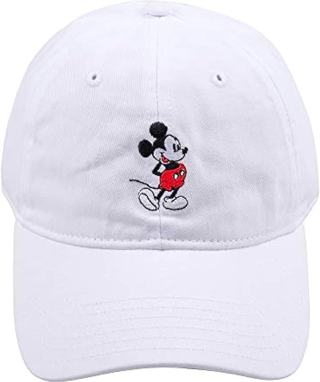 Disney Mickey Mouse Baseball Hat, Washed Twill Cotton Adjustable Dad Cap | Amazon (US)