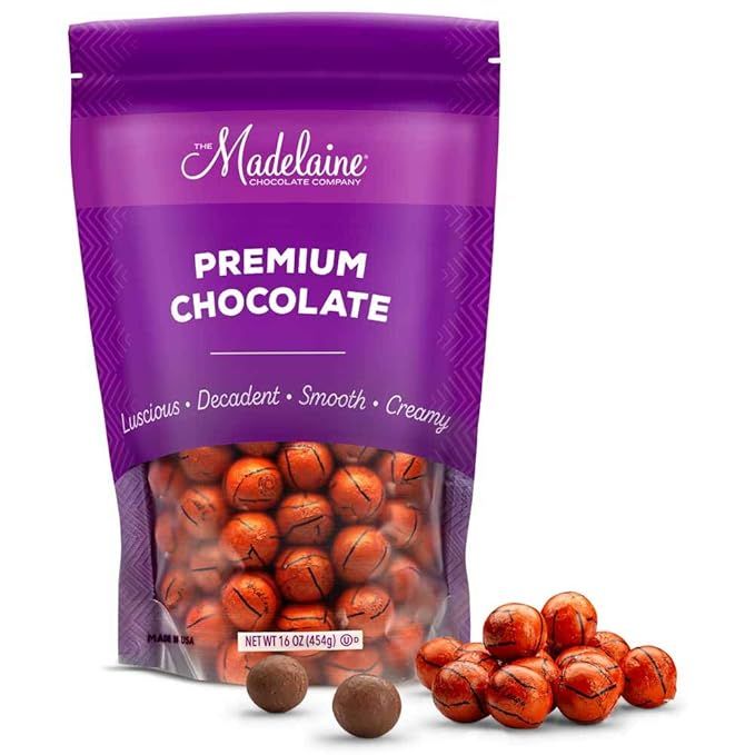 Madelaine Premium Milk Chocolate Basketball Party Favors Candy (1 LB) | Amazon (US)